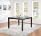 Elodie Counter Height Dining Table with Extension Leaf Grey and Black image