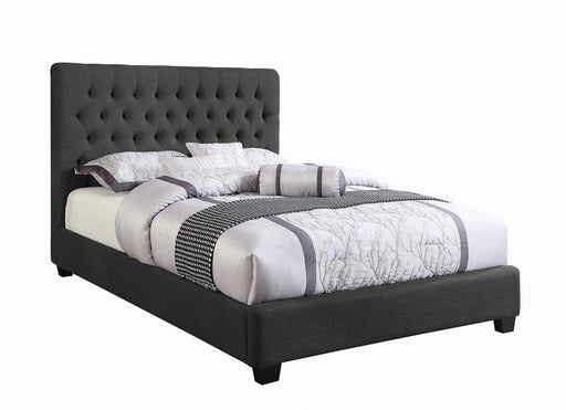 Chloe Tufted Upholstered Queen Bed Charcoal image