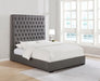 Camille Tall Tufted Eastern King Bed Grey image