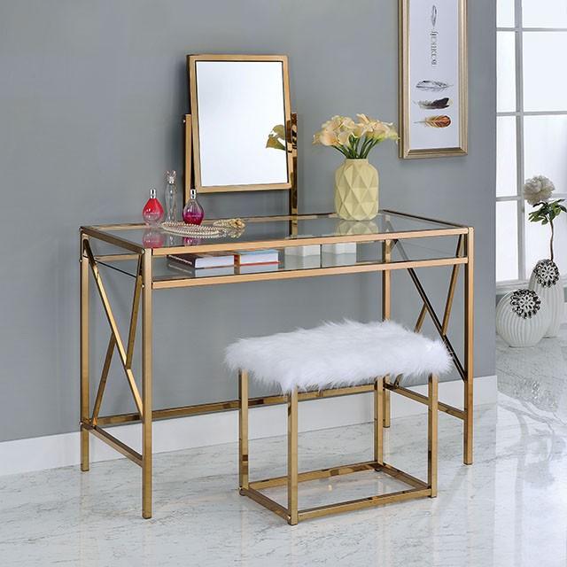 LISMORE Champagne Vanity w/ Stool image