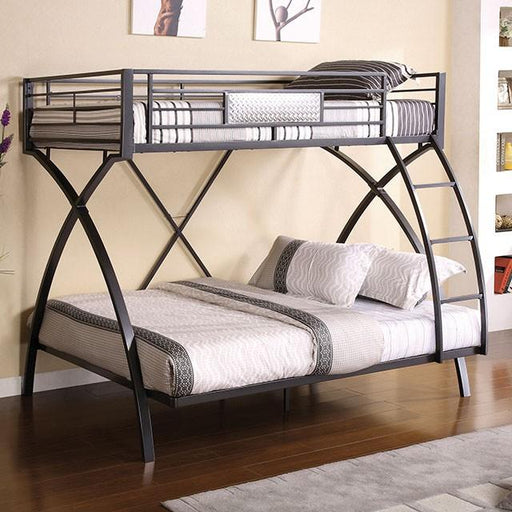 Apollo Gun Metal/Chrome Twin/Full Bunk Bed image