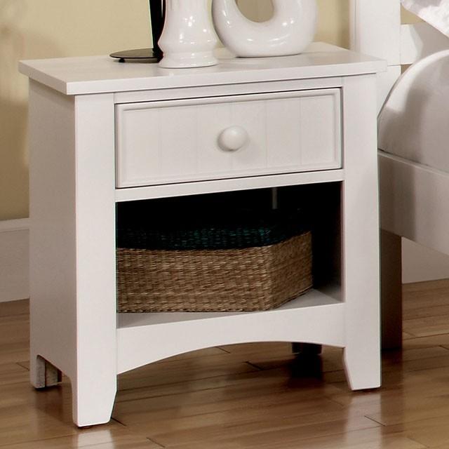 Corry White Night Stand