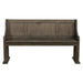 Homelegance Toulon Bench with Curved Arms in Dark Pewter 5438-14A image