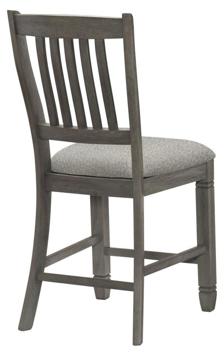 Homelegance Granby Counter Height Chair in Antique Gray (Set of 2)