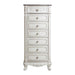Homelegance Cinderella 7 Drawer Tall Chest Antique White with Grey Rub-Through image